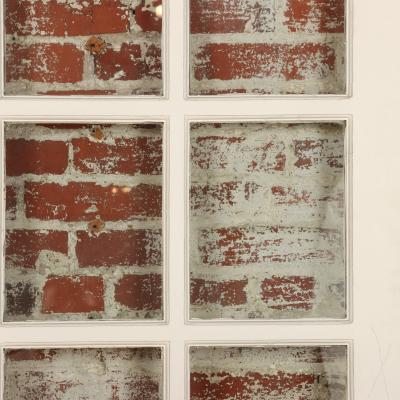 A pair of French painted doors circa 1900 