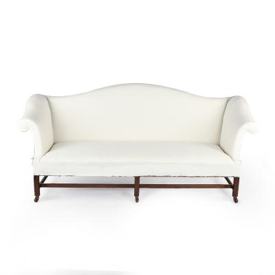 A pair of Georgian mahogany sofas from Powderham Castle sofas settees