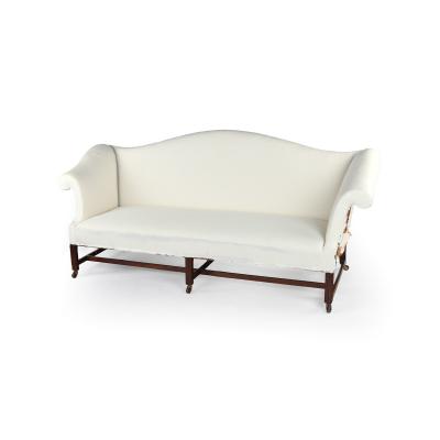 A pair of Georgian mahogany sofas from Powderham Castle sofas settees