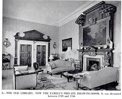 A pair of Georgian mahogany sofas from Powderham Castle sofas settees
