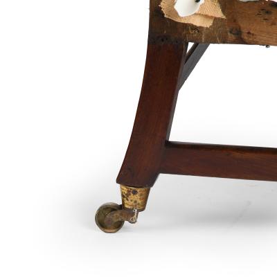 A pair of Georgian mahogany sofas from Powderham Castle sofas settees