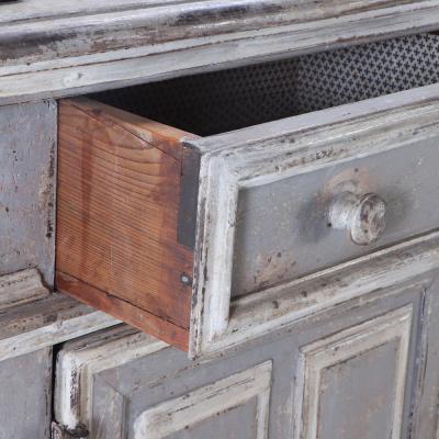 A pair of Italian 18th Century painted walnut servers