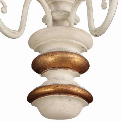 A pair of Italian painted wood sconces C 1950 