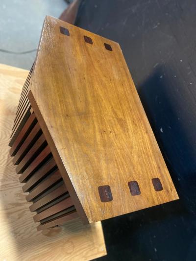 A pair of Lane Tower Suite Nightstands designed by Dave Parmalee 1970s