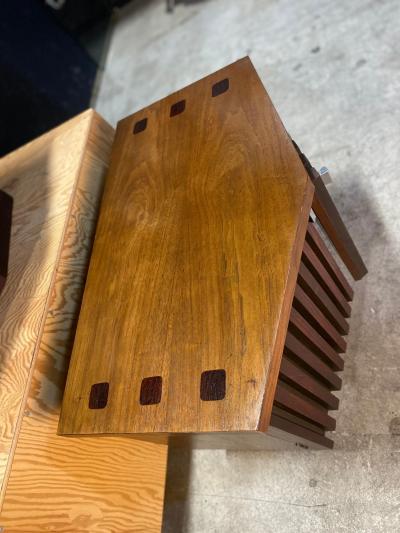 A pair of Lane Tower Suite Nightstands designed by Dave Parmalee 1970s