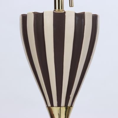 A pair of Mid Century Harlequin table lamps by Gerald Thurston Circa 1950 