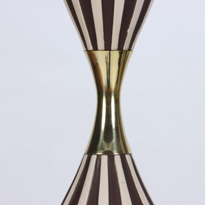 A pair of Mid Century Harlequin table lamps by Gerald Thurston Circa 1950 