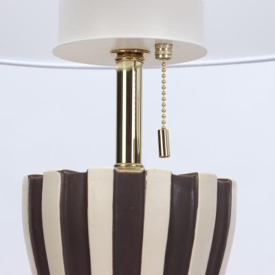 A pair of Mid Century Harlequin table lamps by Gerald Thurston Circa 1950 