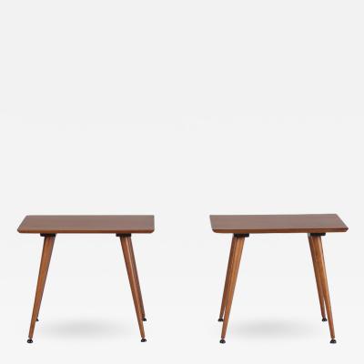 A pair of Mid Century Modern end tables by Paul McCobb C 1960
