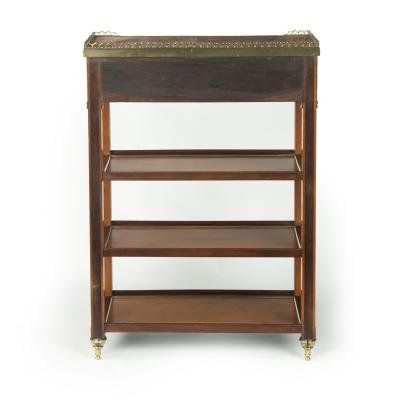 A pair of Napoleon III satinwood side tables or bedside tables