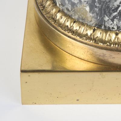 A pair of Regency classical gilt bronze vases