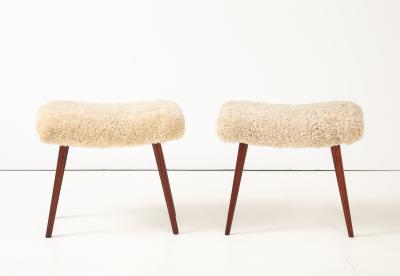 A pair of Swedish Modern Stools Circa 1940s