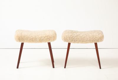 A pair of Swedish Modern Stools Circa 1940s