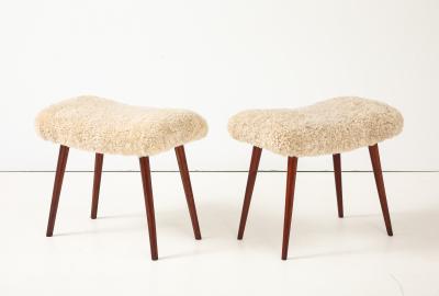 A pair of Swedish Modern Stools Circa 1940s