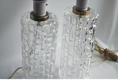 A pair of Swedish mid century table lamps
