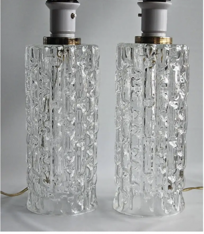 A pair of Swedish mid century table lamps
