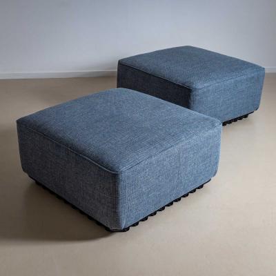 A pair of Trico ottomans from the Trico series by Ammannati Vitelli