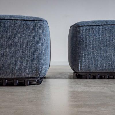 A pair of Trico ottomans from the Trico series by Ammannati Vitelli