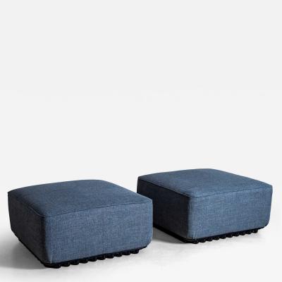 A pair of Trico ottomans from the Trico series by Ammannati Vitelli
