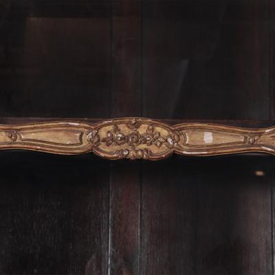 A pair of cream painted and parcel gilt large bookcases French 19th C