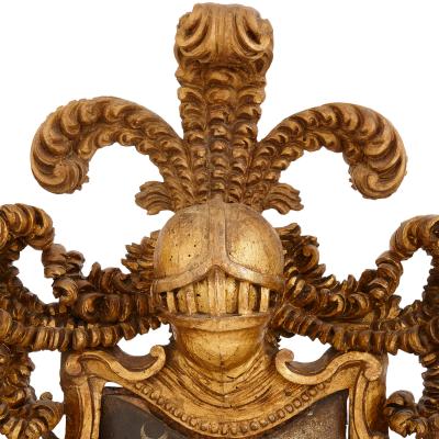 A pair of giltwood and polychrome decorated antique Italian mirrors