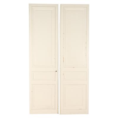 A pair of painted French doors C 1900 