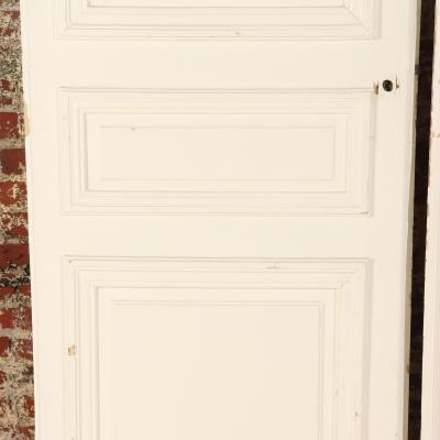 A pair of painted French doors C 1900 