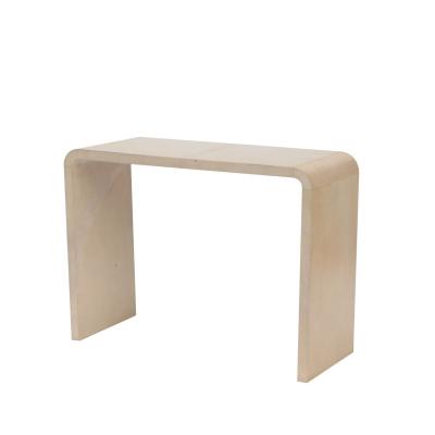 A pair of parchment covered console tables Contemporary 