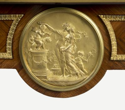 A pair of small Napoleon III kingwood display cabinets on stands