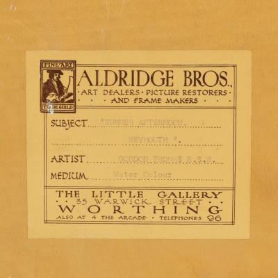 A pair of watercolours by Albert Gordon Thomas R S W 1893 1970 