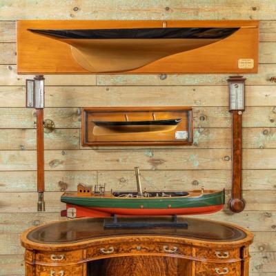 A presentation model of America s Cup winner America by G L Watson