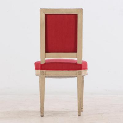 A quality set of six French Louis XVI style dining chairs C 1920 