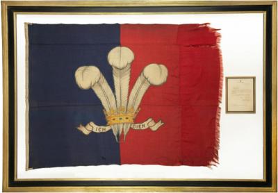 A racing flag from the Royal Sailing Yacht Britannia circa 1936