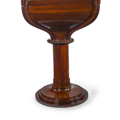 A rare pair of mahogany revolving nautically themed display cabinets