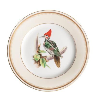 A set of 10 hand painted porcelain Vista Alegre dessert plates