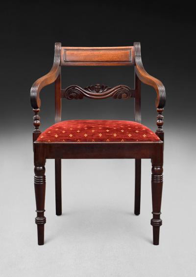 A set of 12 Regency Mahogany Dining Chairs