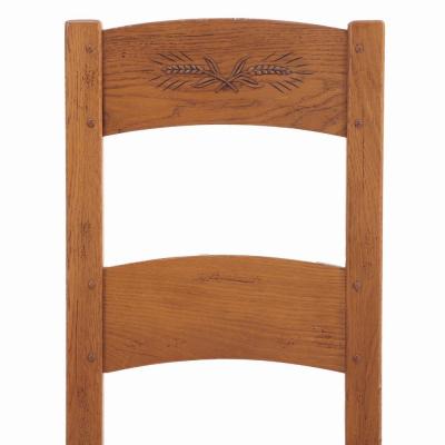 A set of 14 French oak ladderback dining chairs C 1960 