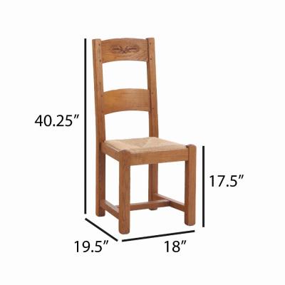 A set of 14 French oak ladderback dining chairs C 1960 