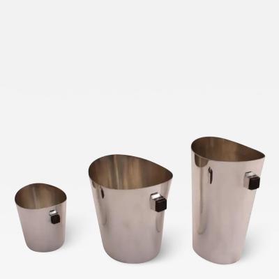 A set of 3 Fine 1970s Silver Plated Buckets