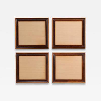 A set of 4 Italian rosewood and maple picture or mirror frames C 1900 