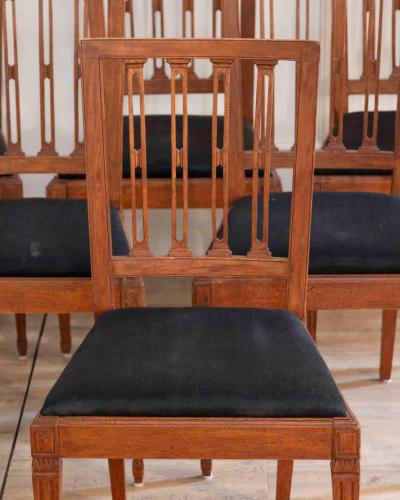 A set of 6 period Gustavian Scandinavian Chairs