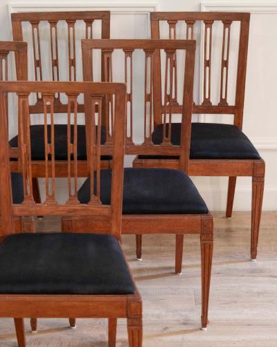 A set of 6 period Gustavian Scandinavian Chairs