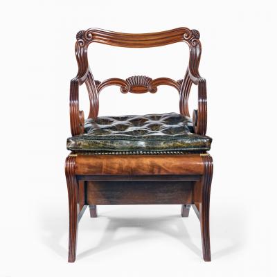 A set of Regency mahogany metamorphic library steps