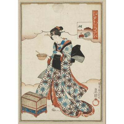 A set of eight Japanese Meiji Era woodblock prints