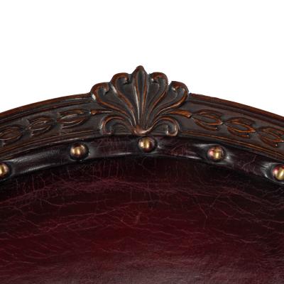 A set of ten Victorian mahogany dining chairs in the style of Hepplewhite