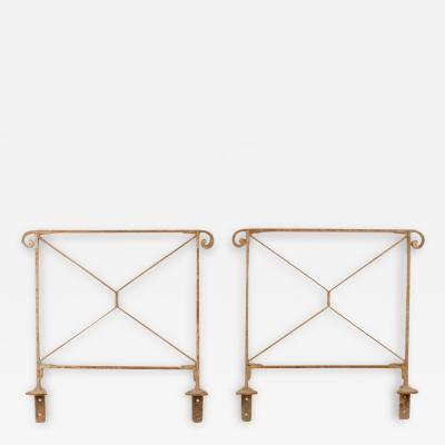 A set of three antique wrought iron railings French 19th Century