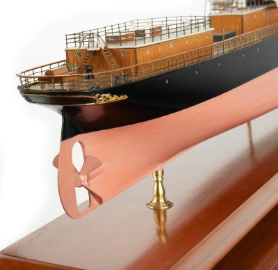 A shipyard model of the liner Nippon Moru dated 1898