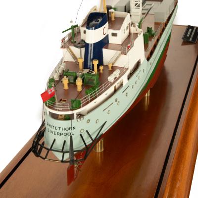 A shipyard model of the survey and site investigation ship M V Whitehorn