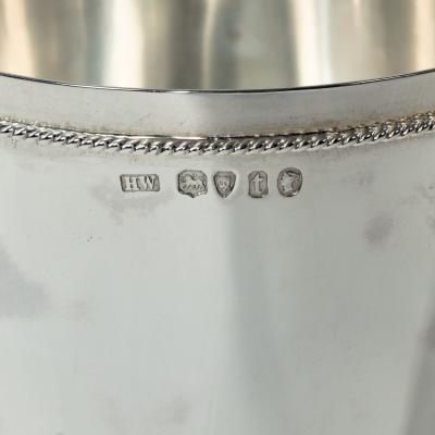 A silver cup by Henry Wilkinson dated 1874