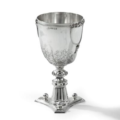 A silver cup by Henry Wilkinson dated 1874
